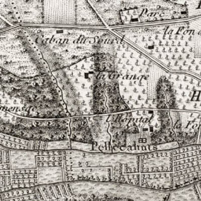 シャトー・ラグランジュの古い地図
